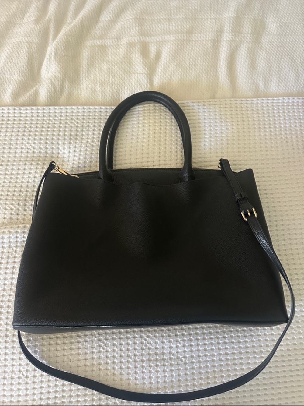 A New day Classic Black Structured Laptop Bag with Adjustable Strap